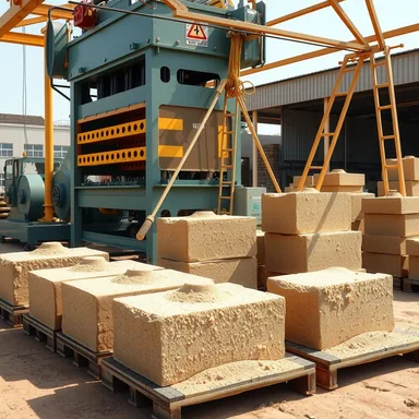 Производство пескоблоков