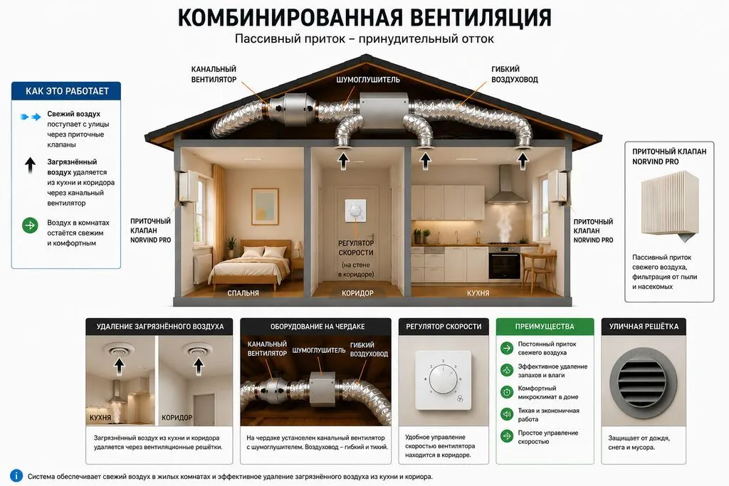 Желдетүү системасы («под ключ») монтаждоо / Батирлер, үйлөр, офистер /