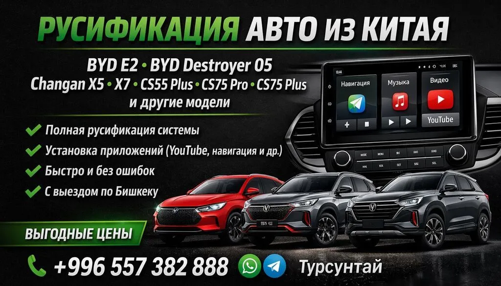 Русификация авто, Китай, BYD