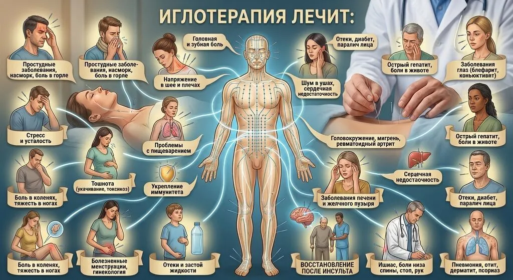 Иглотерапия (акупунктура) Профессиональные сеансы иглорефлексотерапии