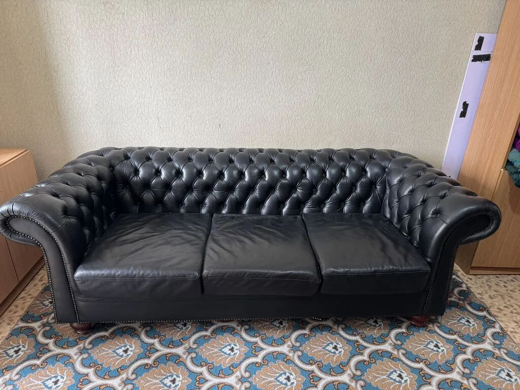 🔥 Продается кожаный диван Chesterfield! 🛋️ Натуральная кожа ✅