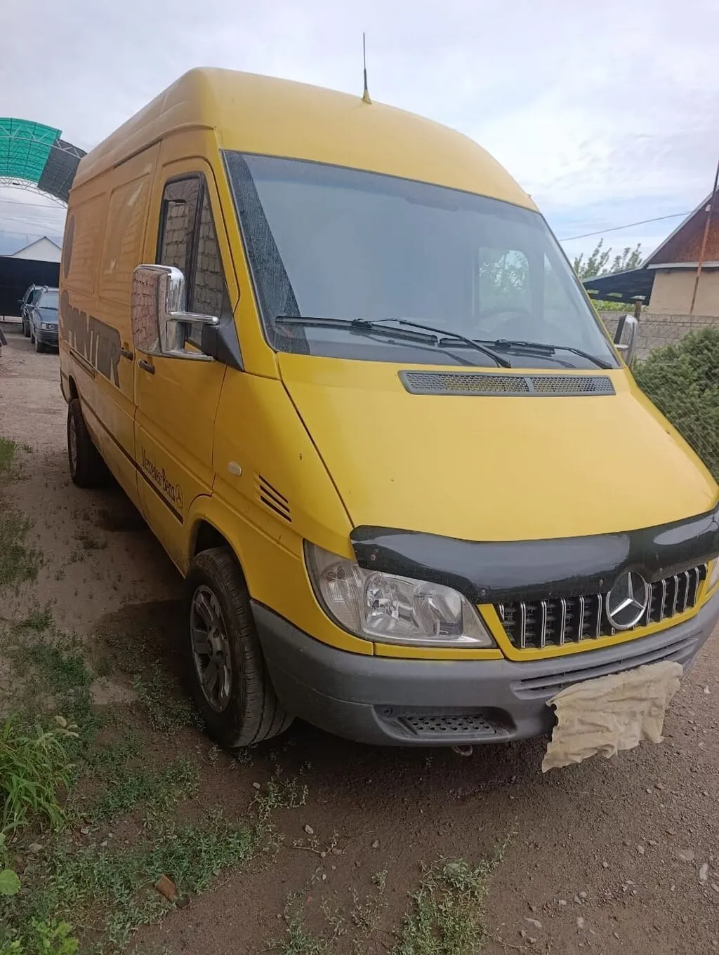Mercedes-Benz Sprinter фургон, желтый, удлиненная и высокая версия